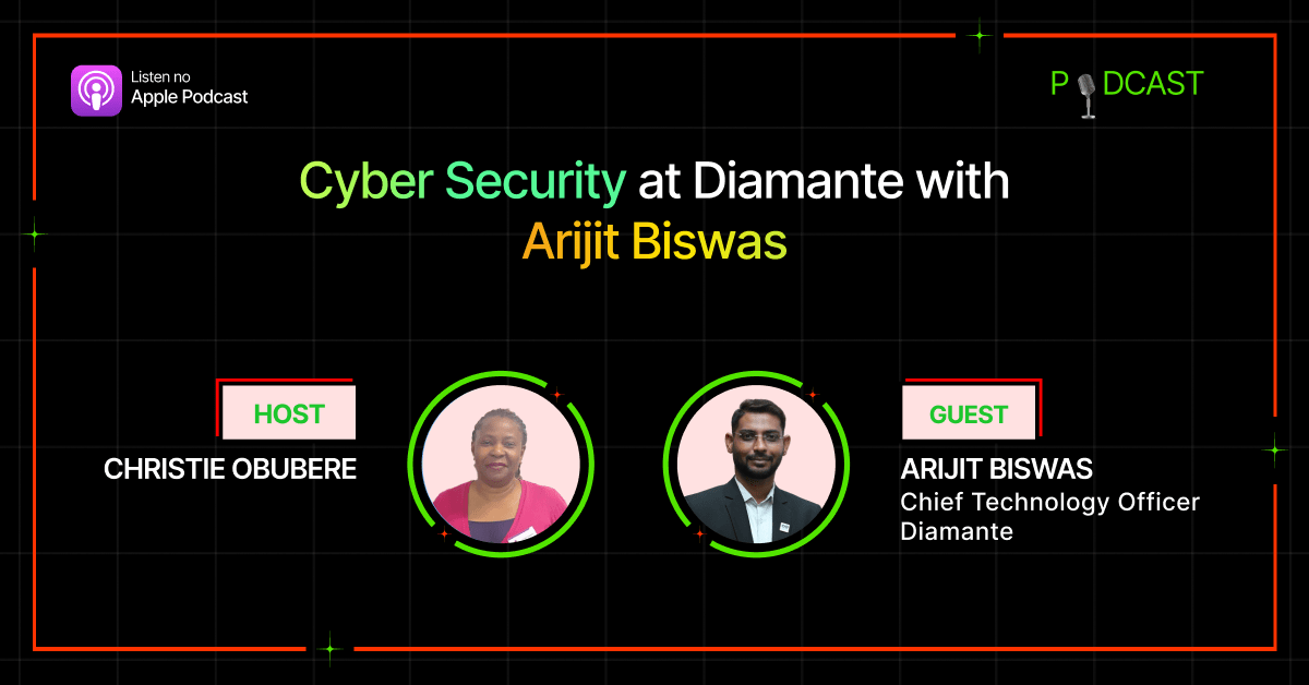 Episode 29 With Arijit Biswas Chief Technical Officer speaks about Cyber Security at Diamante